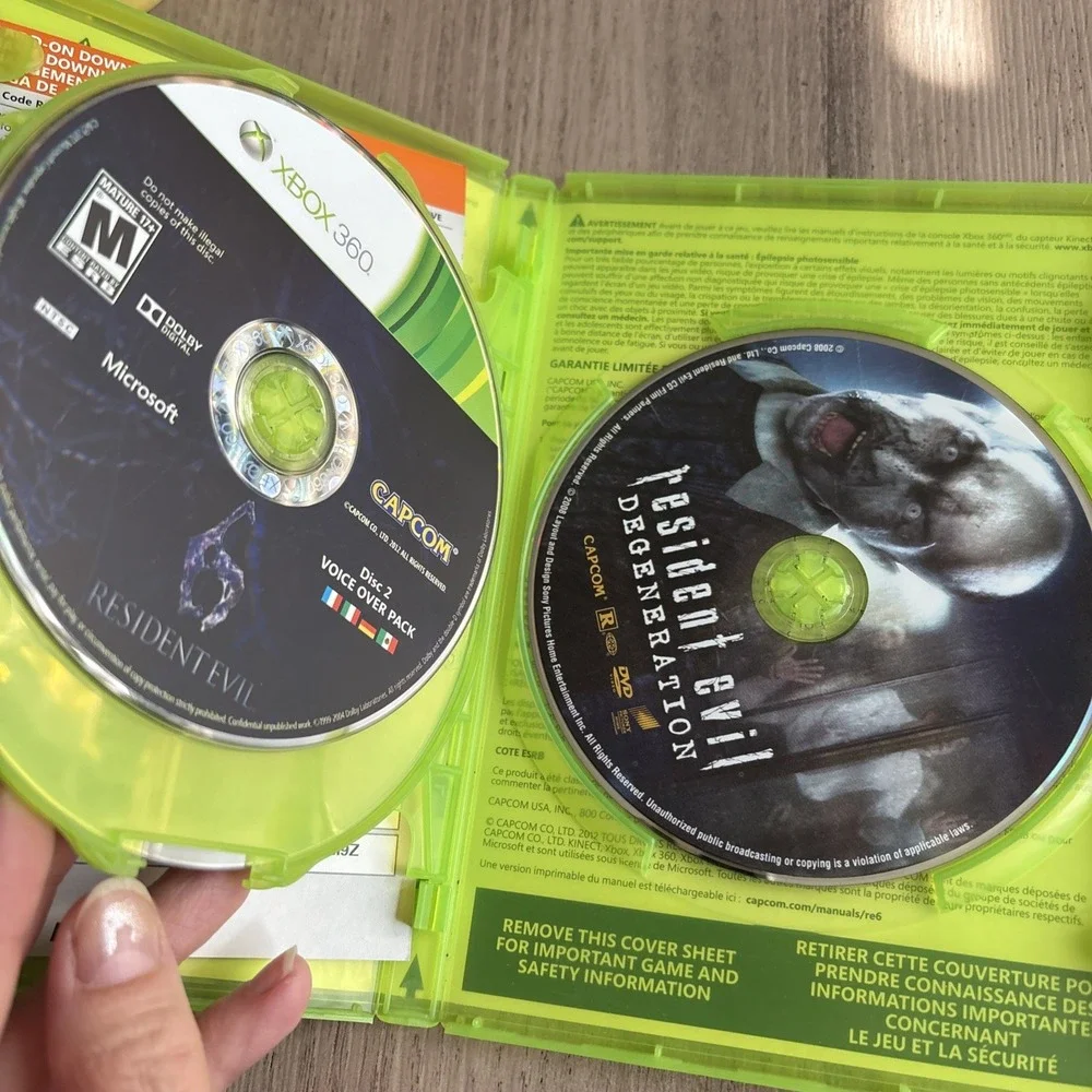Resident Evil 6 [ Archives ] (XBOX 360) W/ Slip Box, No Manual Excellent Cond